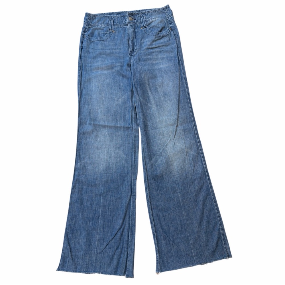 NYDJ Blue Wide-Leg Jeans